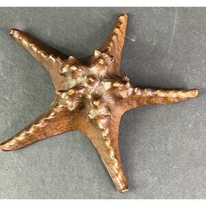 Red Mill Handcrafted USA Starfish Red Knobbed Spine 1987 Beach Ocean READ